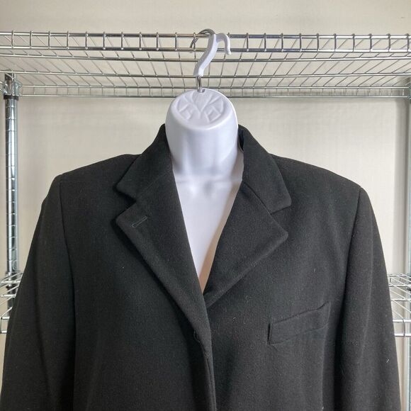 Calvin‎ Klein Women’s Black Wool Blend Coat Size 4 Minimalist Old Money Career - Picture 8 of 13